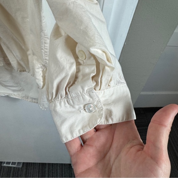 Nili Lotan Ivory Pintuck Tunic Top XS - Picture 5 of 11